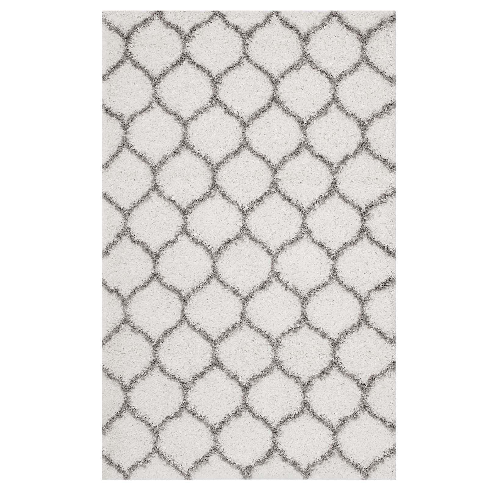 Modway Solvea Moroccan Trellis Shag Area Rug FredCo