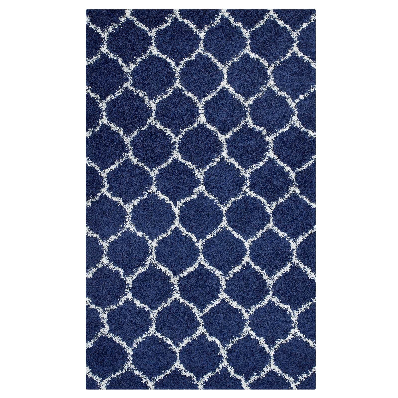Modway Solvea Moroccan Trellis Shag Area Rug FredCo