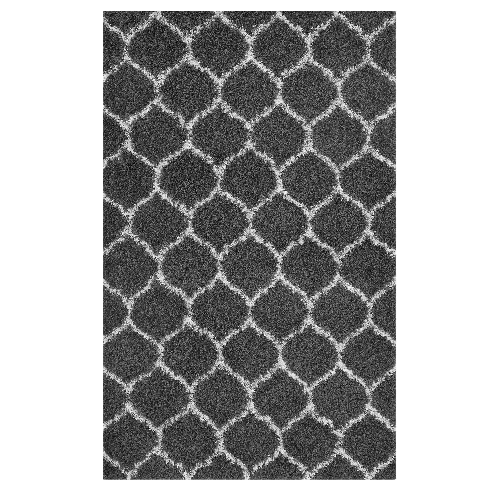 Modway Solvea Moroccan Trellis Shag Area Rug FredCo