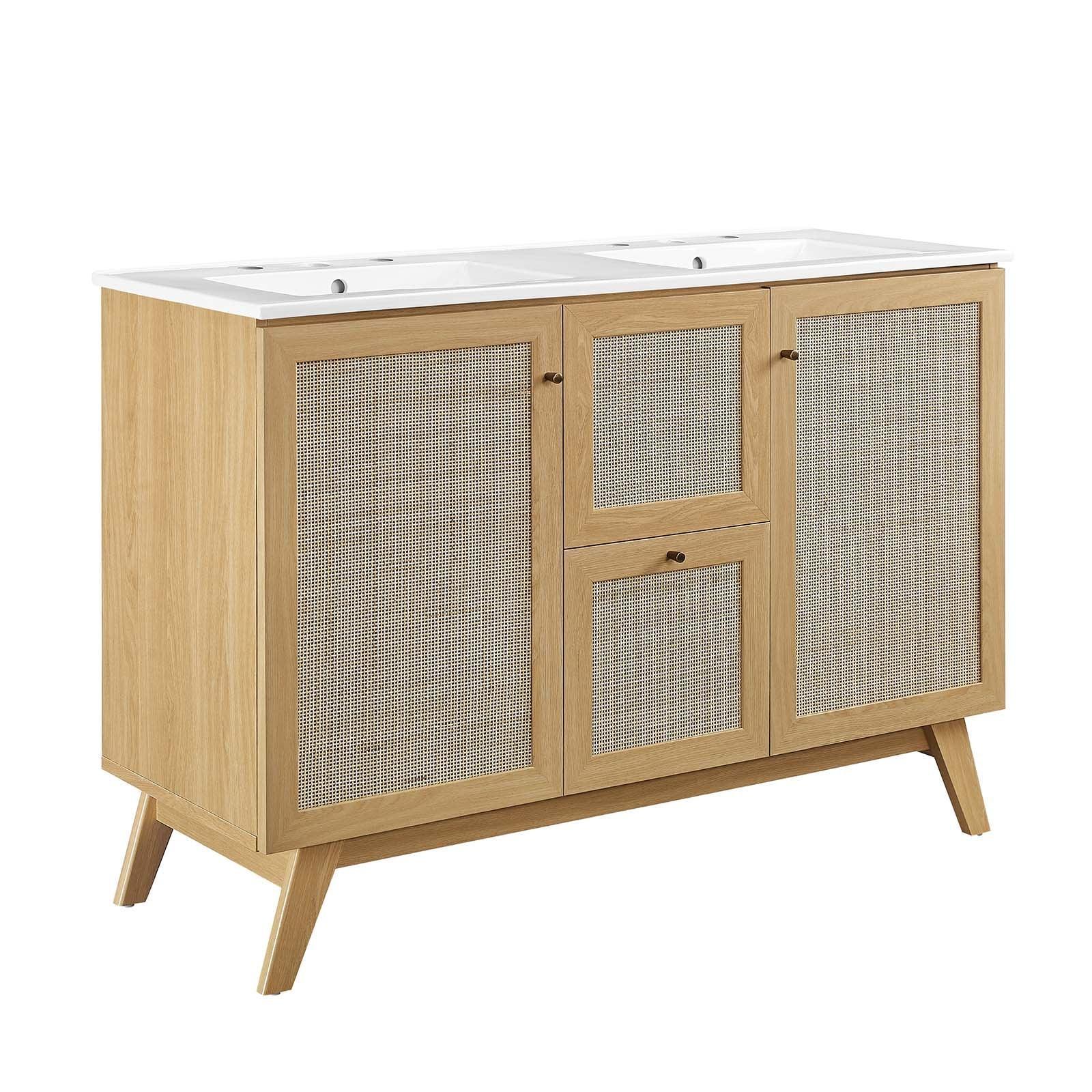 Modway Soma 48” Double Sink Bathroom Vanity FredCo