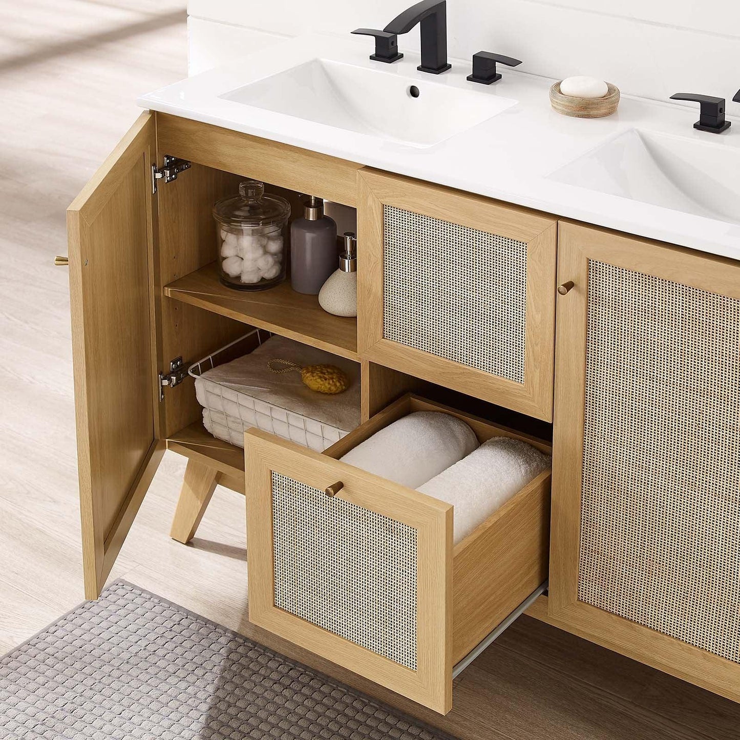 Modway Soma 48” Double Sink Bathroom Vanity FredCo