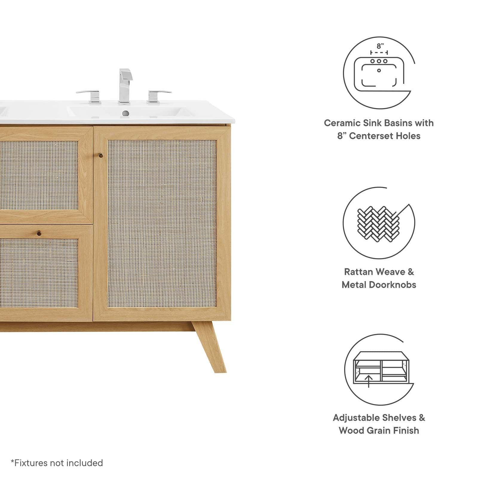 Modway Soma 48” Double Sink Bathroom Vanity FredCo