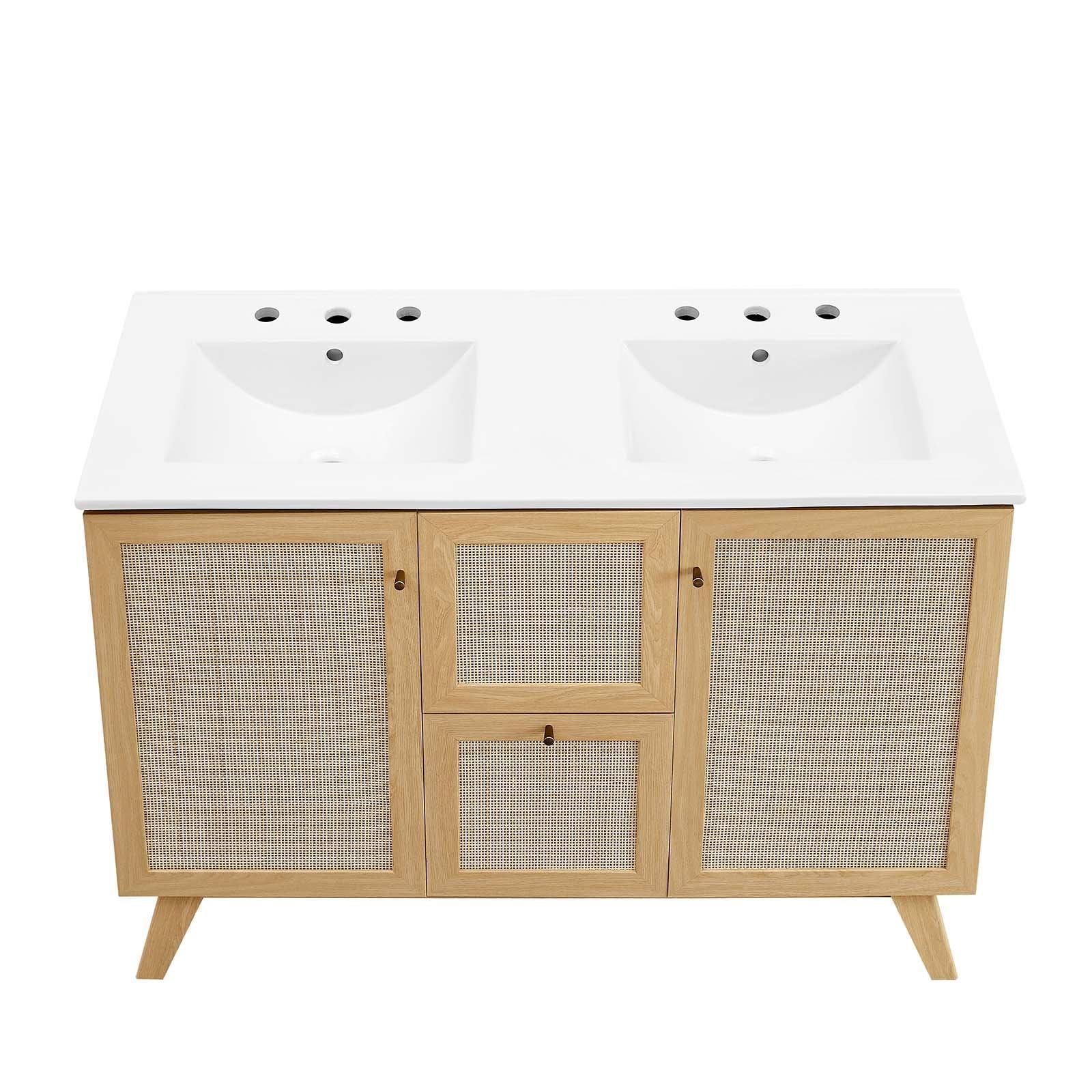 Modway Soma 48” Double Sink Bathroom Vanity FredCo