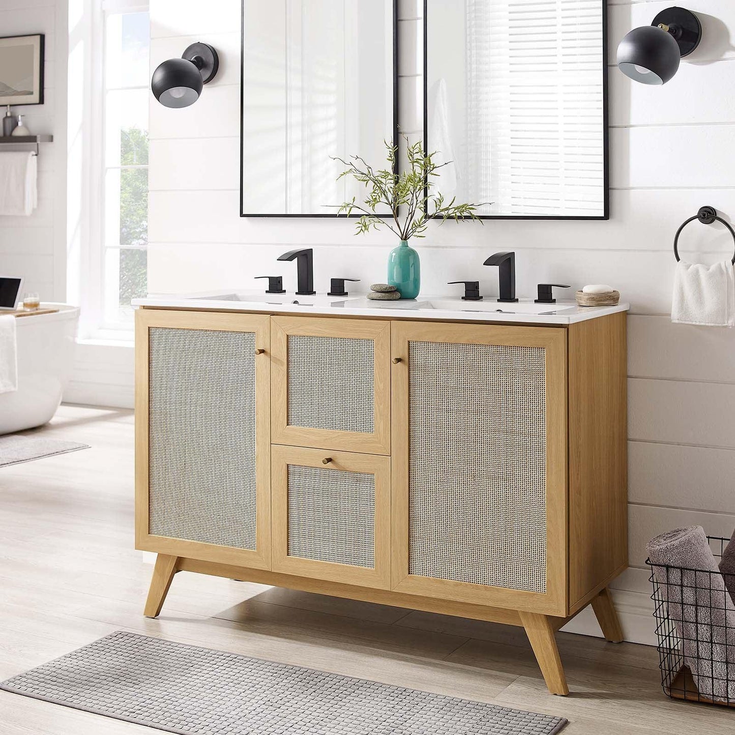 Modway Soma 48” Double Sink Bathroom Vanity FredCo