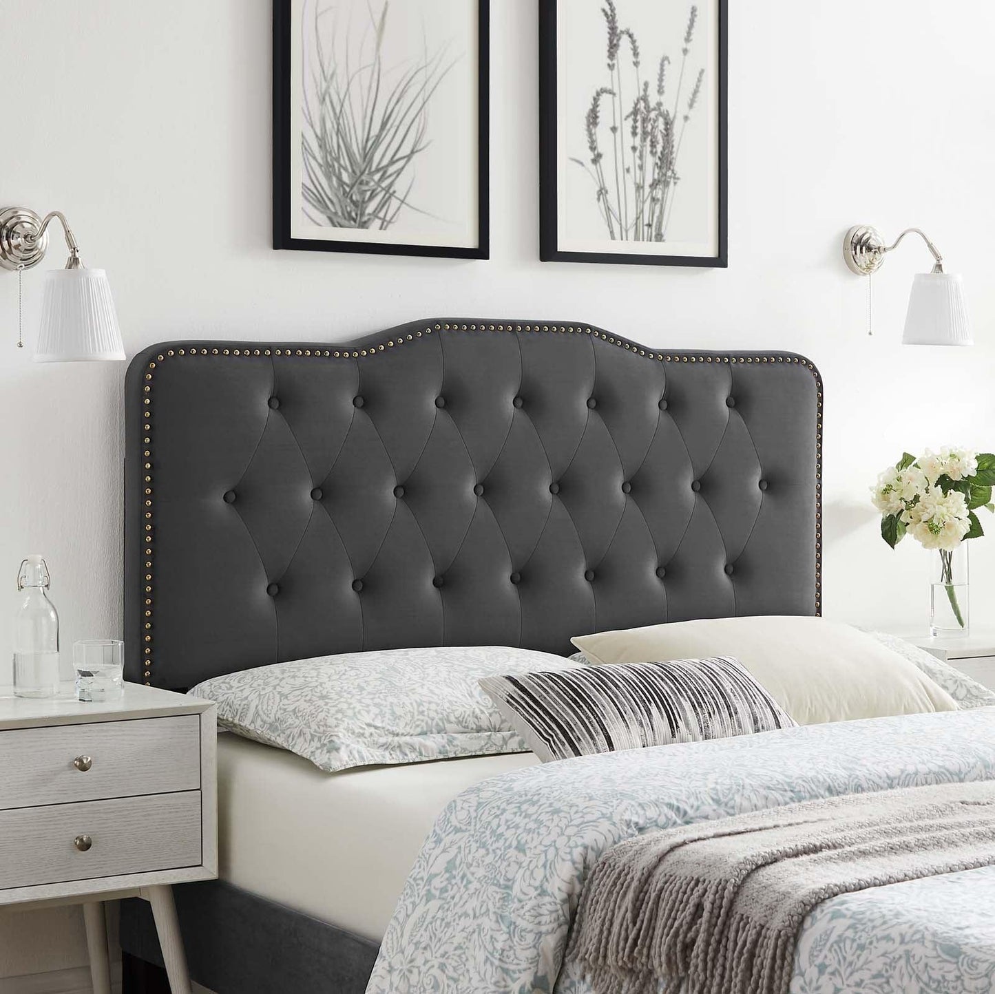 Modway Sophia Tufted Performance Velvet Full/Queen Headboard FredCo