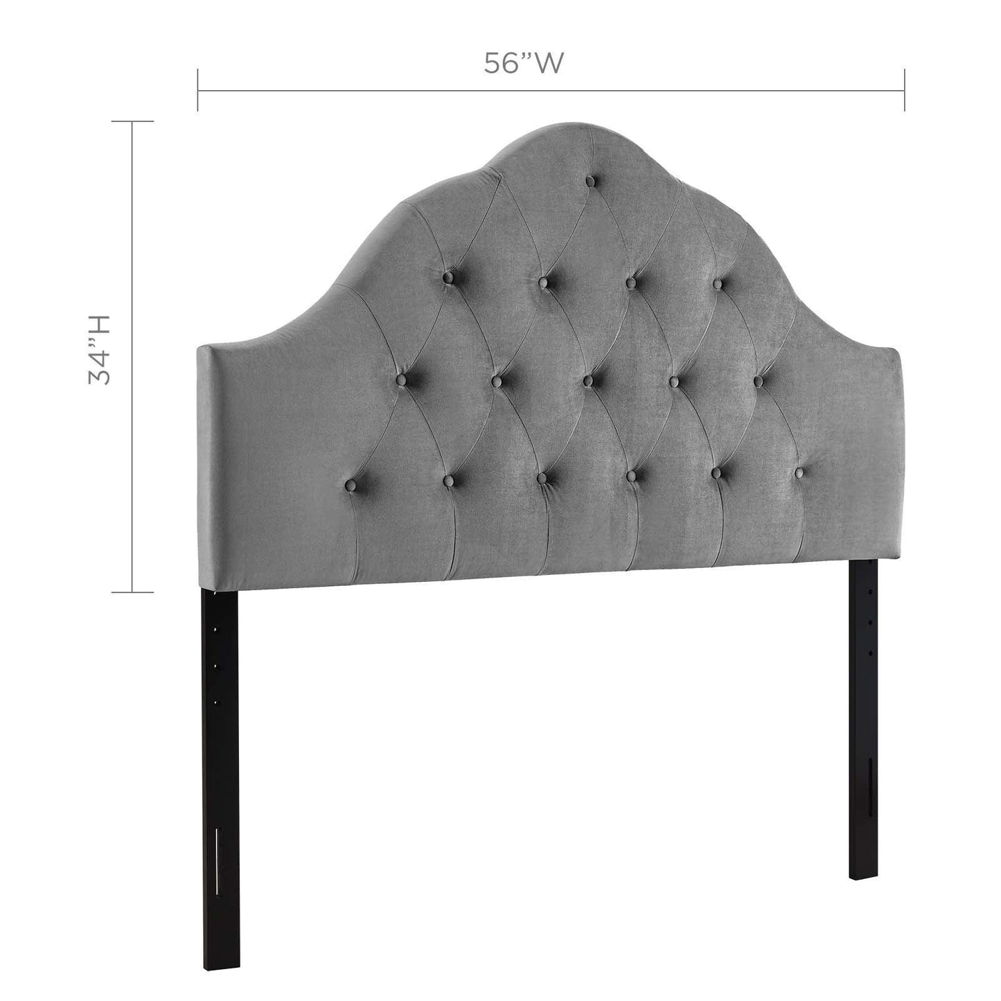 Modway Sovereign Full Diamond Tufted Performance Velvet Headboard FredCo