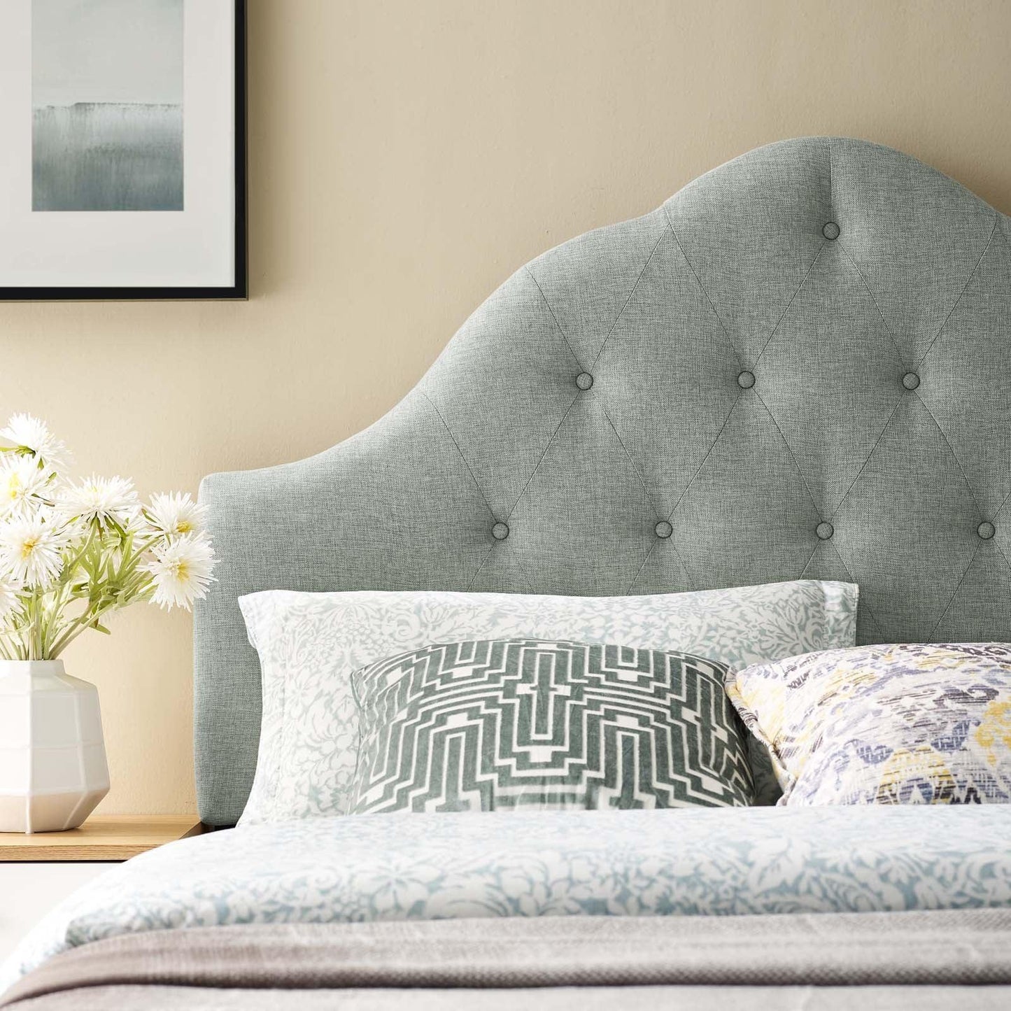 Modway Sovereign Full Upholstered Fabric Headboard FredCo