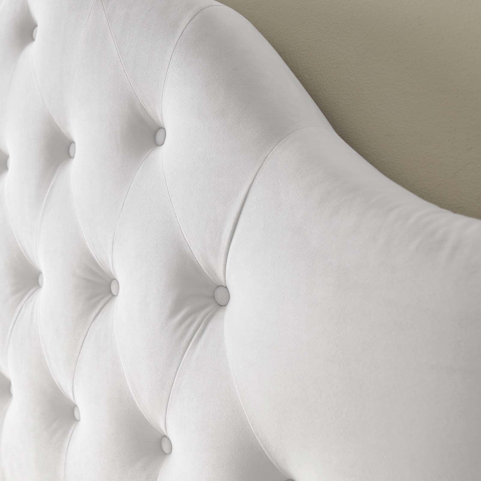 Modway Sovereign King Diamond Tufted Performance Velvet Headboard FredCo