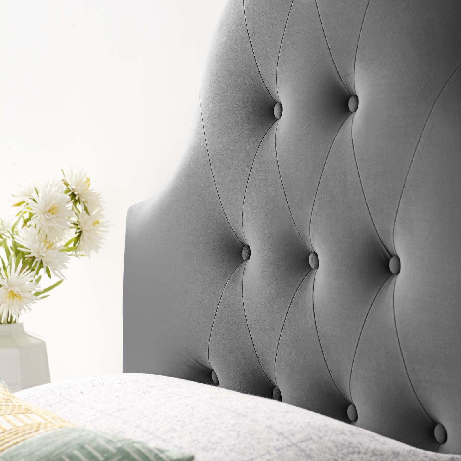 Modway Sovereign Twin Diamond Tufted Performance Velvet Headboard FredCo