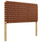Modway Sparta Vegan Leather Weave Headboard FredCo