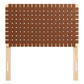 Modway Sparta Vegan Leather Weave Headboard FredCo