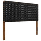 Modway Sparta Vegan Leather Weave Headboard FredCo