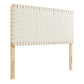 Modway Sparta Vegan Leather Weave Headboard FredCo