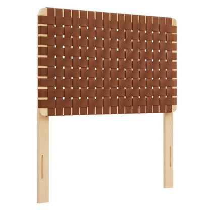 Modway Sparta Vegan Leather Weave Headboard FredCo