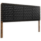 Modway Sparta Vegan Leather Weave Headboard FredCo