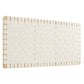 Modway Sparta Wall-Mount Vegan Leather Weave Headboard FredCo