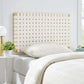 Modway Sparta Wall-Mount Vegan Leather Weave Headboard FredCo