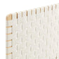 Modway Sparta Wall-Mount Vegan Leather Weave Headboard FredCo