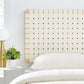 Modway Sparta Wall-Mount Vegan Leather Weave Headboard FredCo
