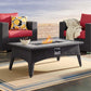 Modway Splendor 43.5" Rectangle Outdoor Patio Fire Pit Table FredCo