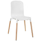 Modway Stack Dining Chairs and Table Wood Set of 5 FredCo
