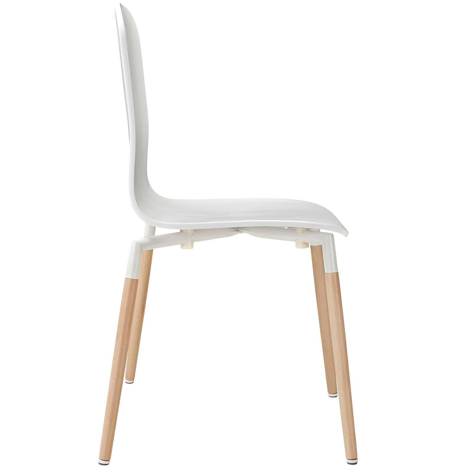Modway Stack Dining Chairs Wood Set of 2 FredCo