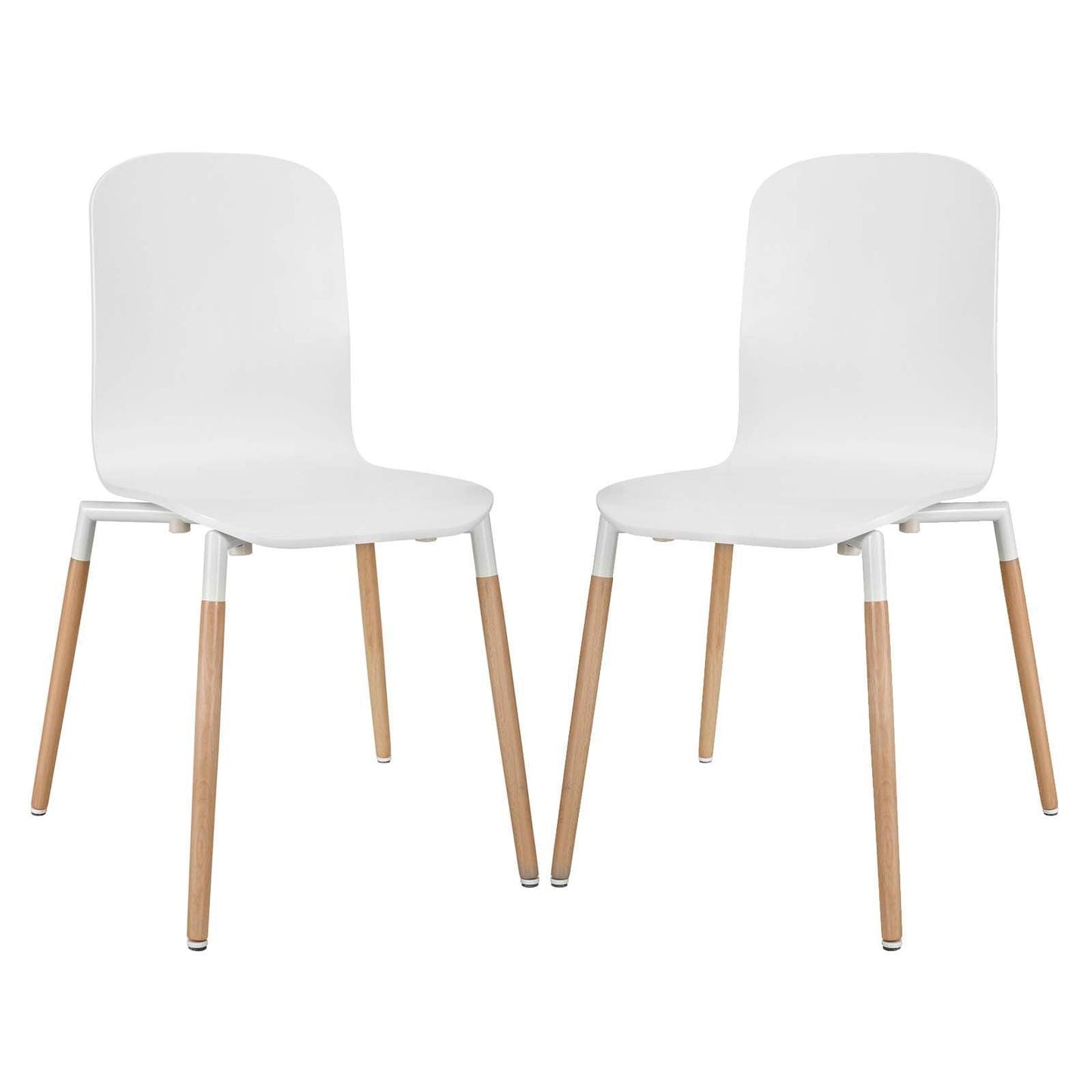 Modway Stack Dining Chairs Wood Set of 2 FredCo