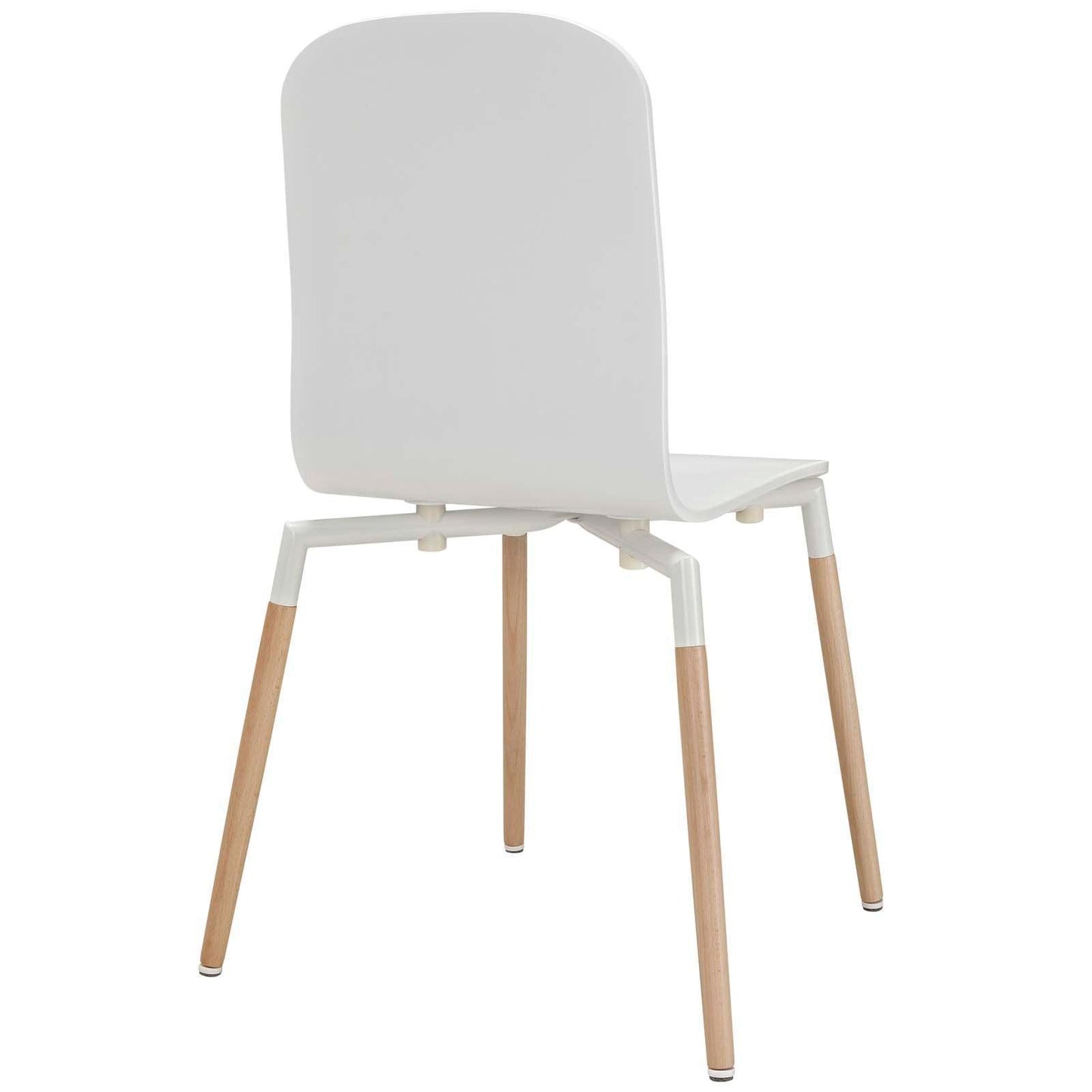 Modway Stack Dining Chairs Wood Set of 2 FredCo