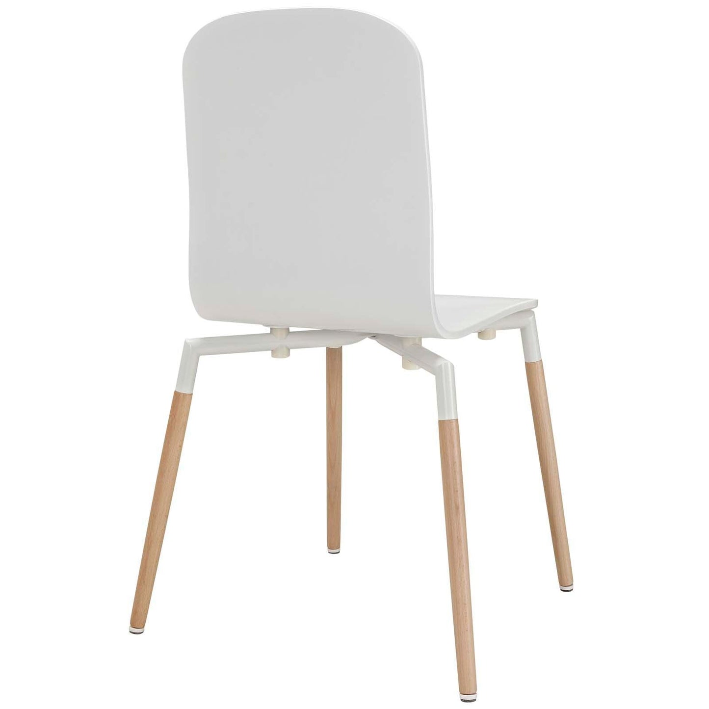 Modway Stack Dining Chairs Wood Set of 4 FredCo