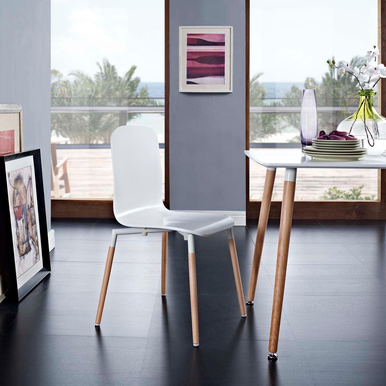 Modway Stack Dining Wood Side Chair FredCo