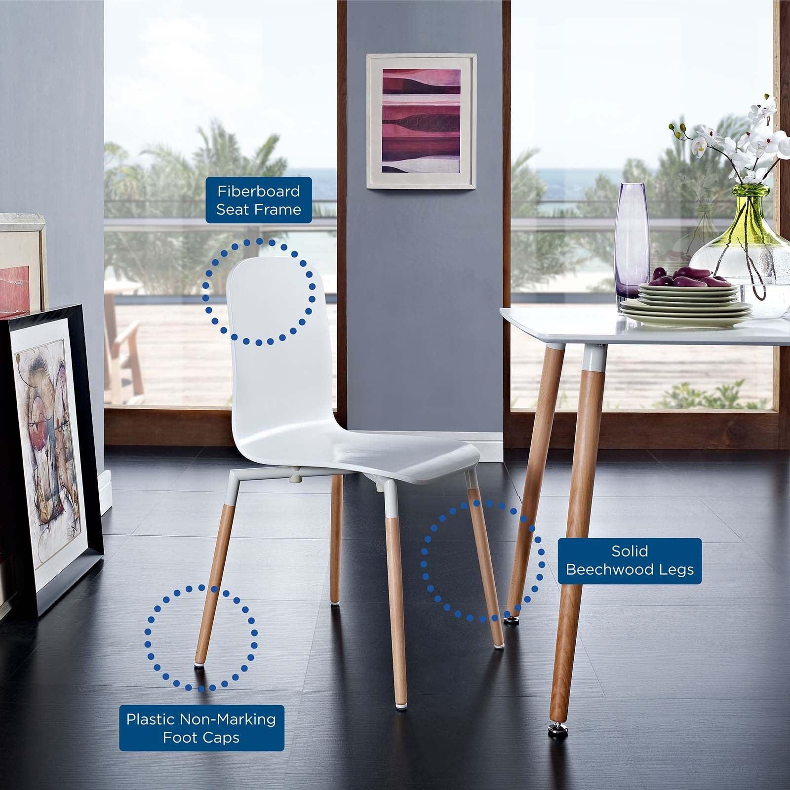 Modway Stack Dining Wood Side Chair FredCo