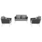 Modway Stance 3 Piece Outdoor Patio Aluminum Sectional Sofa Set, EEI-3170 FredCo