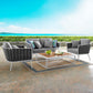 Modway Stance 4 Piece Outdoor Patio Aluminum Sectional Sofa Set, EEI-3172 FredCo