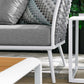 Modway Stance 8 Piece Outdoor Patio Aluminum Sectional Sofa Set FredCo