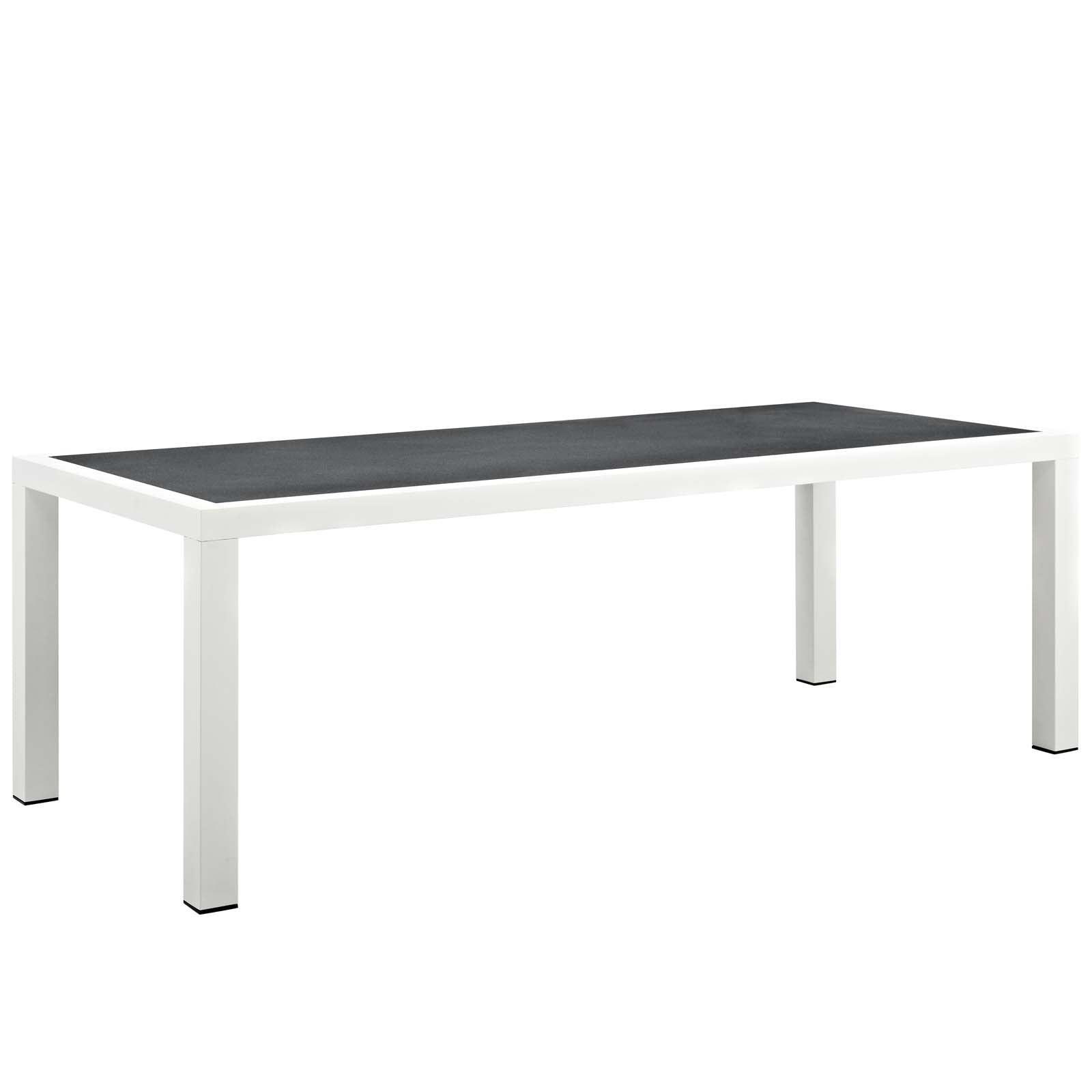 Modway Stance 90.5" Outdoor Patio Aluminum Dining Table FredCo