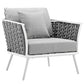 Modway Stance Armchair Outdoor Patio Aluminum Set of 2 FredCo