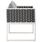Modway Stance Dining Armchair Outdoor Patio Aluminum Set of 2 FredCo