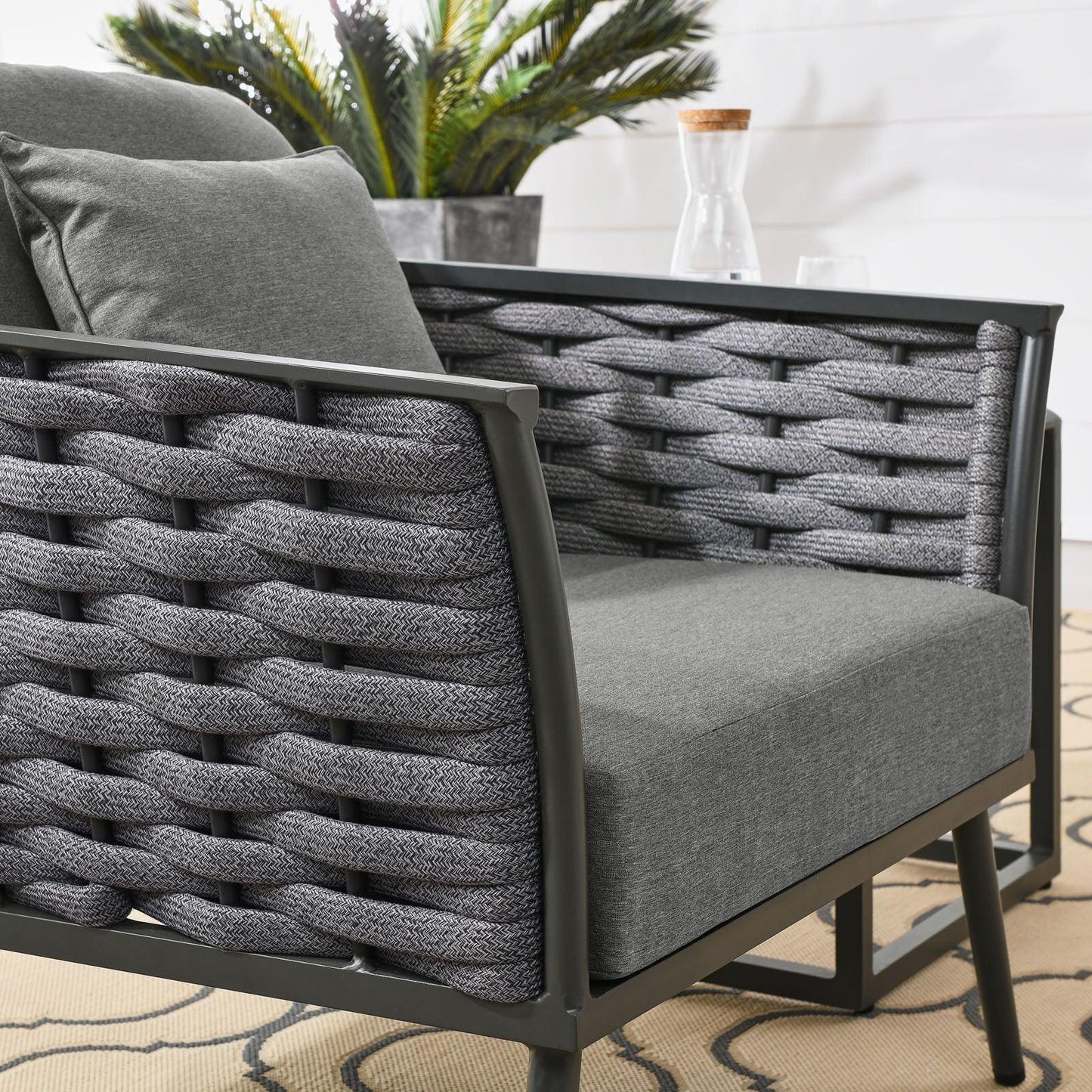 Modway Stance Outdoor Patio Aluminum Armchair FredCo
