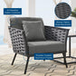 Modway Stance Outdoor Patio Aluminum Armchair FredCo