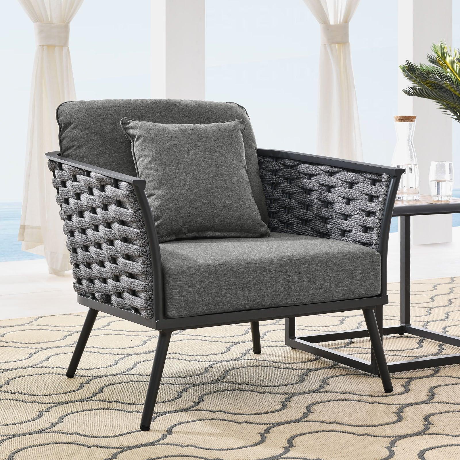 Modway Stance Outdoor Patio Aluminum Armchair FredCo