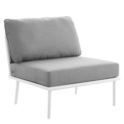 Modway Stance Outdoor Patio Aluminum Armless Chair FredCo