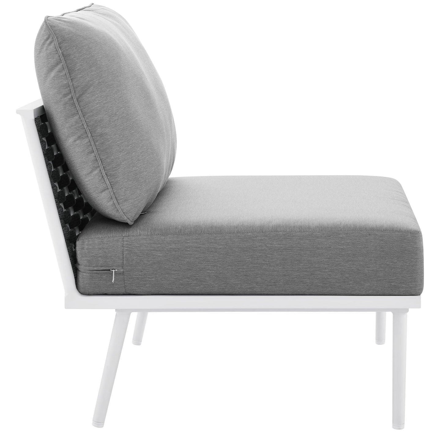 Modway Stance Outdoor Patio Aluminum Armless Chair FredCo