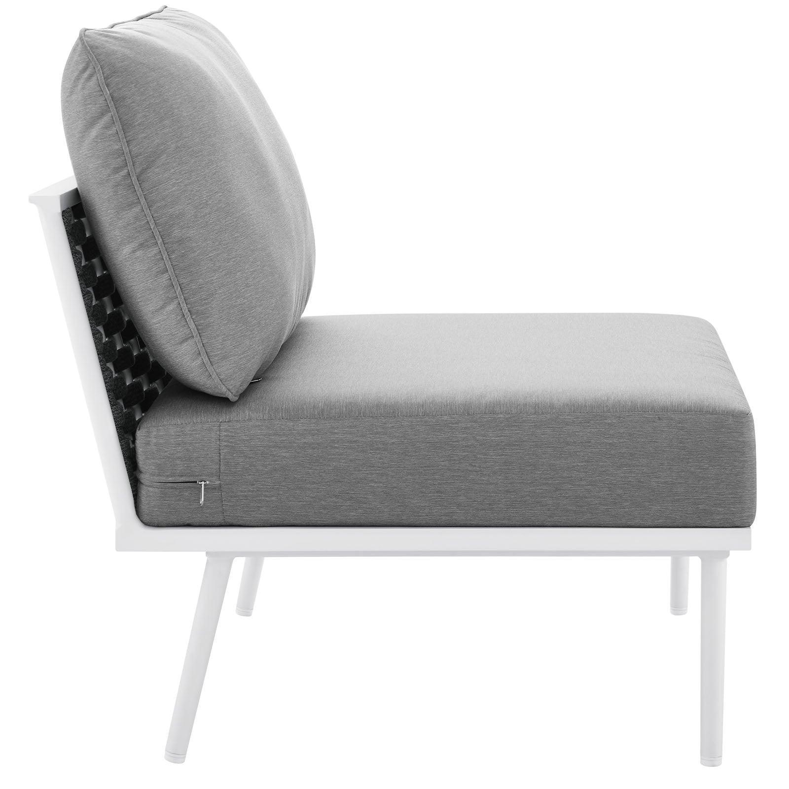 Modway Stance Outdoor Patio Aluminum Armless Chair FredCo
