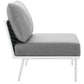 Modway Stance Outdoor Patio Aluminum Armless Chair FredCo