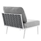 Modway Stance Outdoor Patio Aluminum Armless Chair FredCo