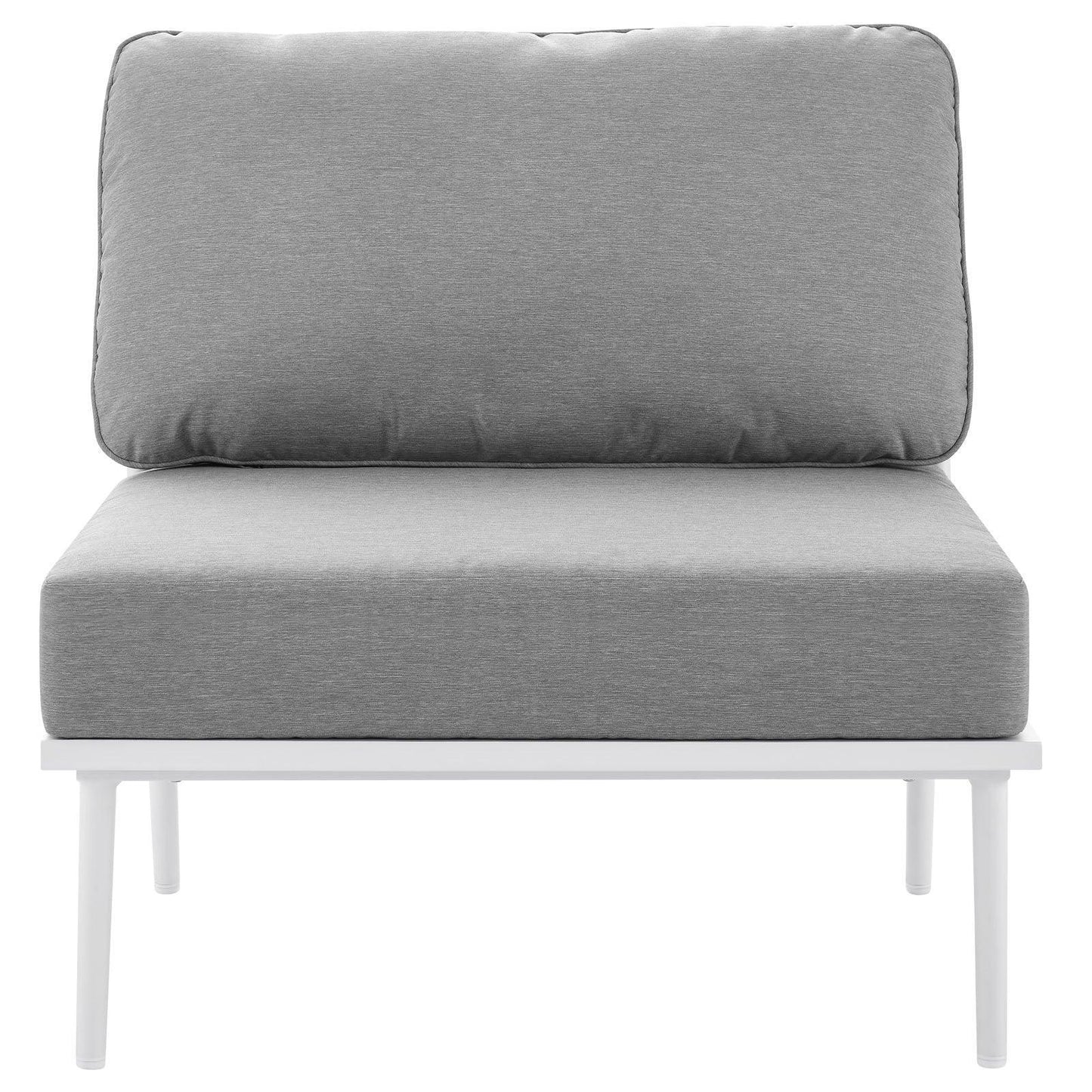 Modway Stance Outdoor Patio Aluminum Armless Chair FredCo