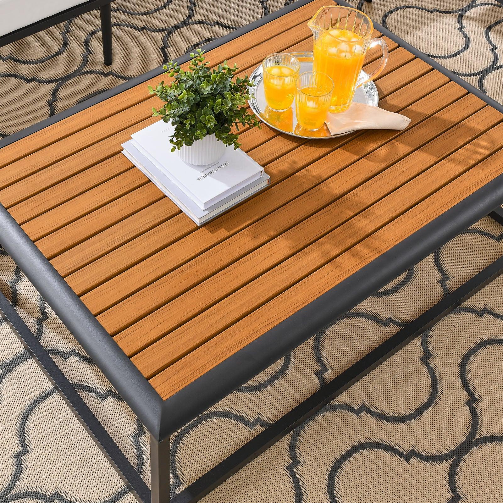Modway Stance Outdoor Patio Aluminum Coffee Table FredCo