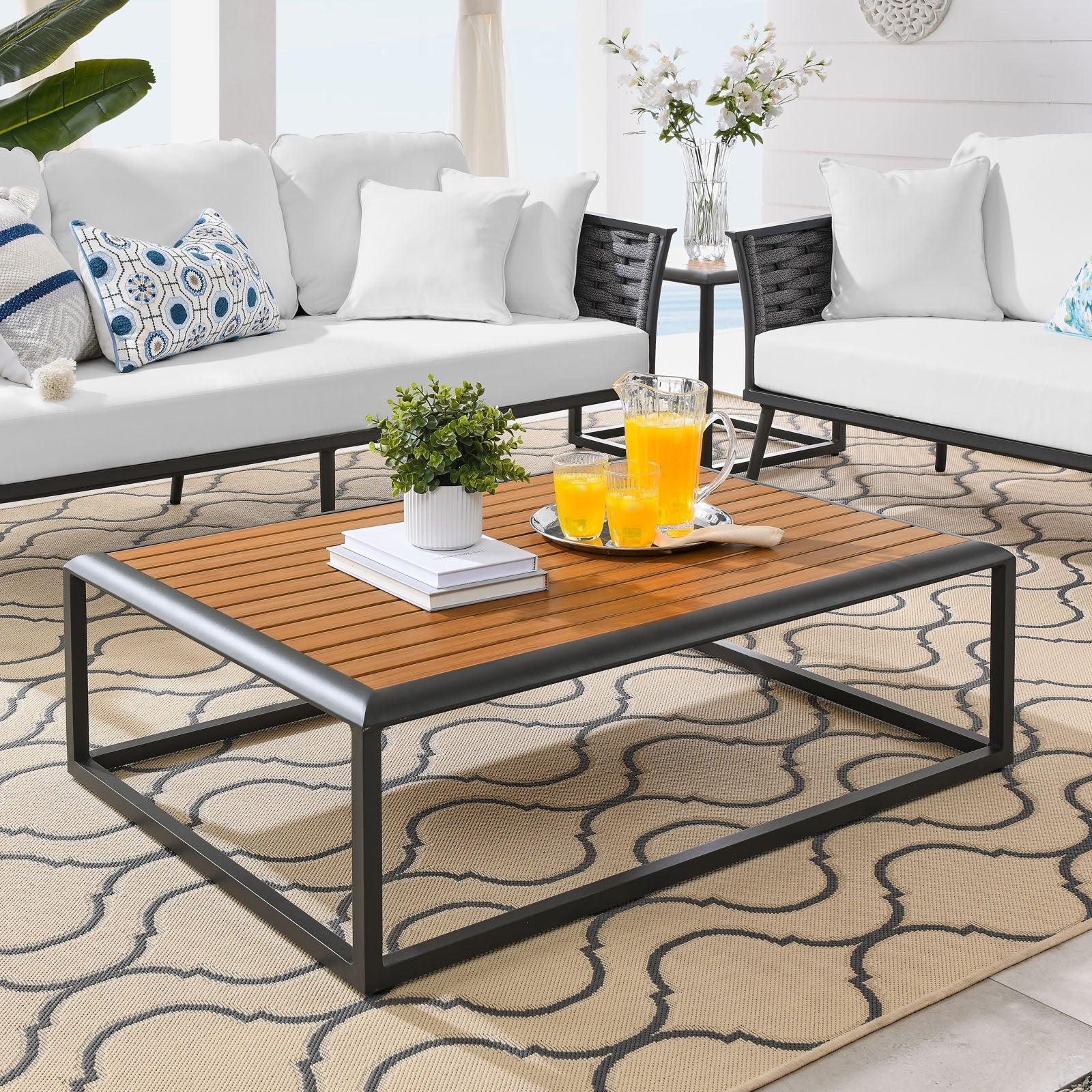 Modway Stance Outdoor Patio Aluminum Coffee Table FredCo