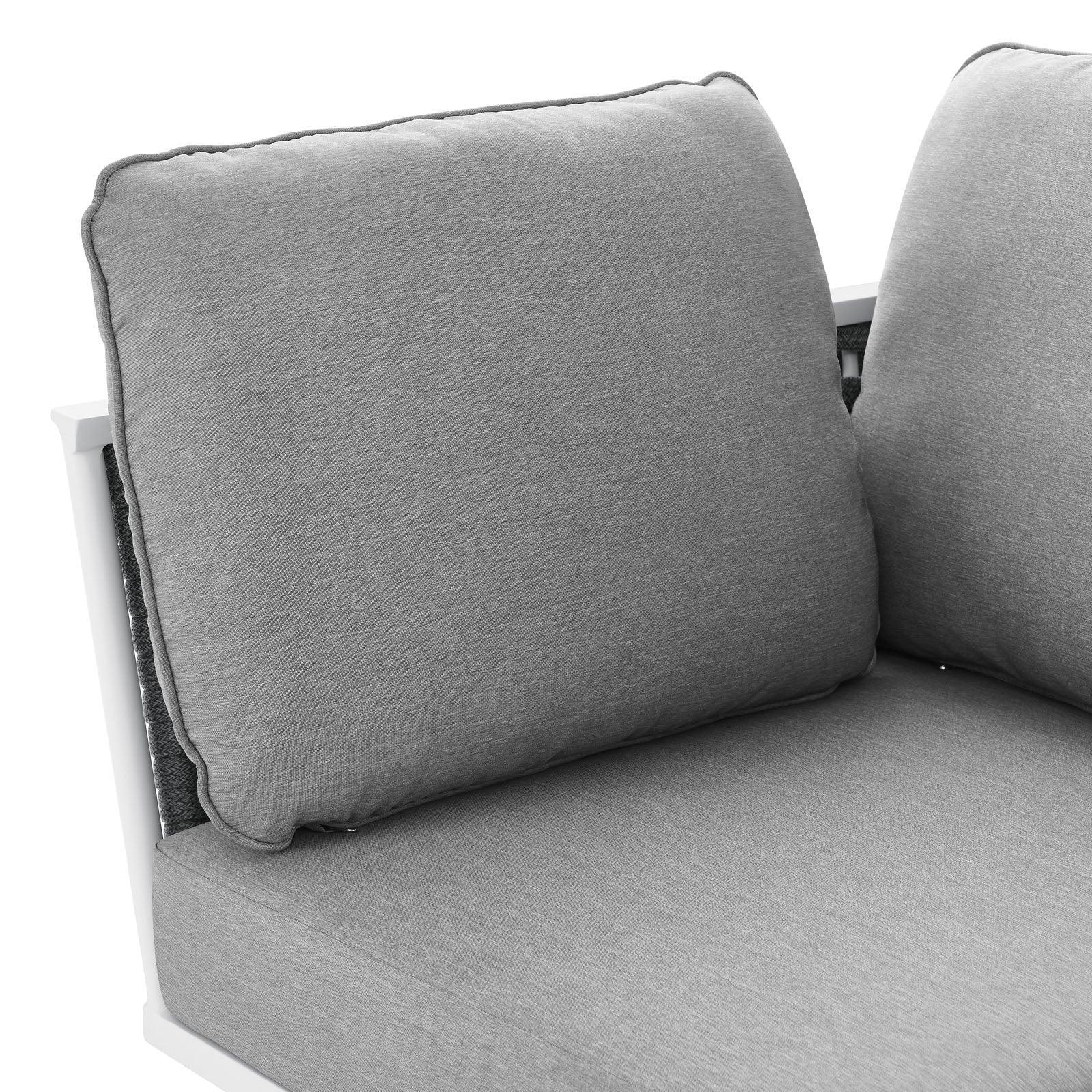 Modway Stance Outdoor Patio Aluminum Corner Chair FredCo