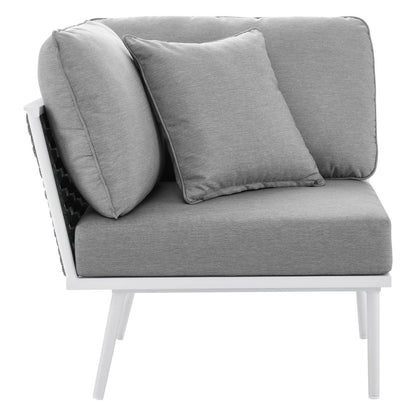 Modway Stance Outdoor Patio Aluminum Corner Chair FredCo
